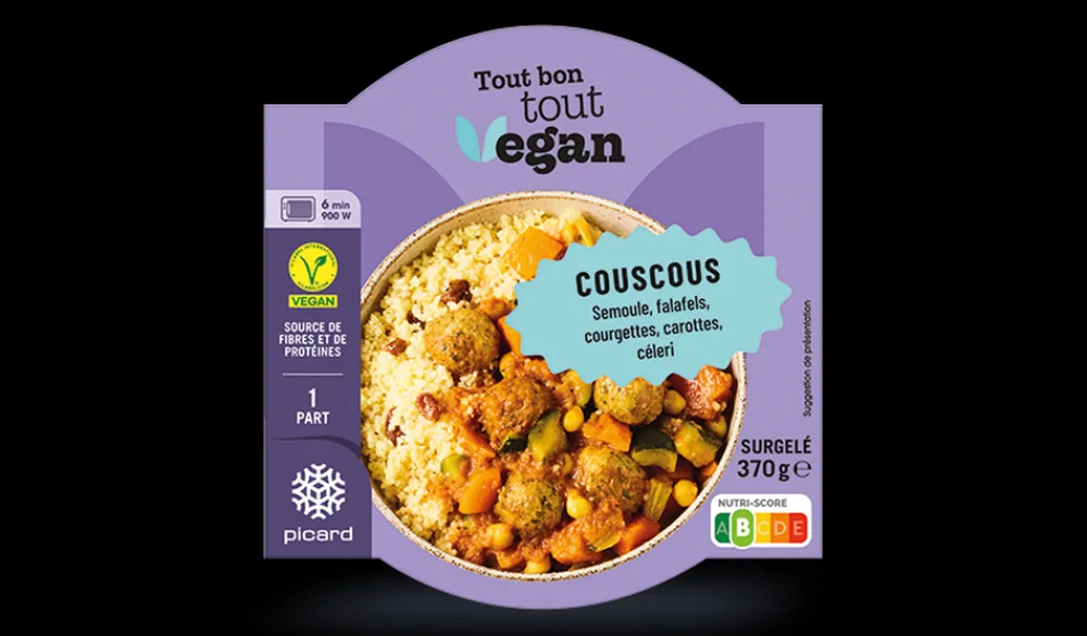 Picard Couscous, tout bon tout veggie* Produits Nutri-Score A|Vegan