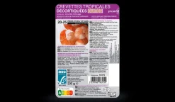 Picard Crevettes décortiquées ASC, HND, ECU ou VNM* Crevettes, Langoustes, Autres Crustacés|Poissons Bio Et Labellisés