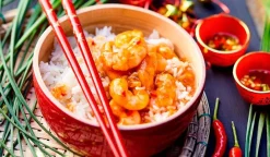 Picard Crevettes sauce piquante et riz thaï* Produits Nutri-Score A|1 Part