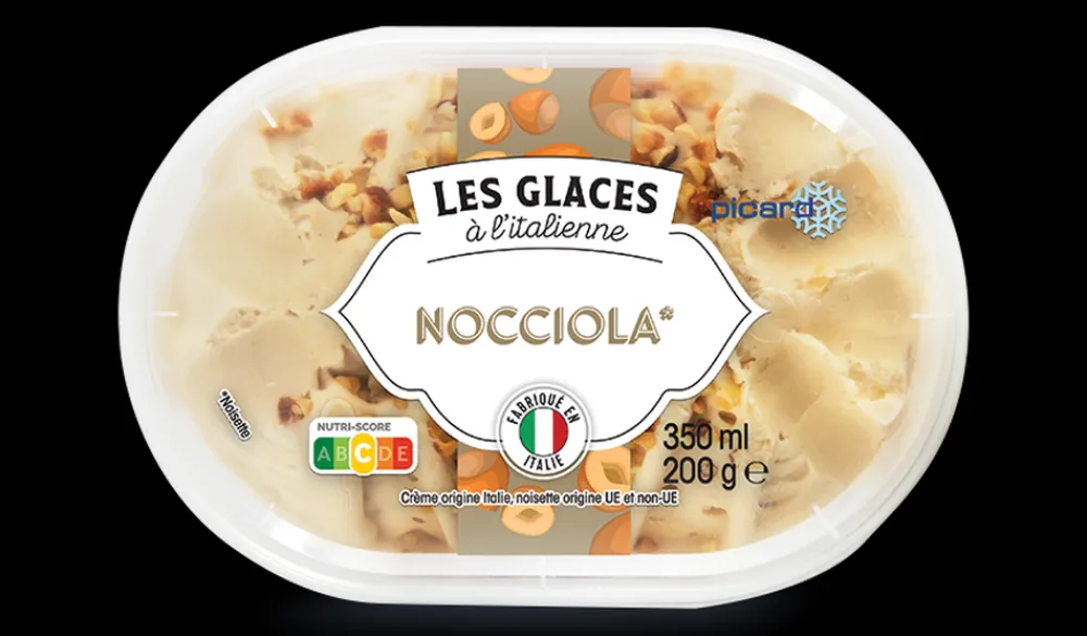 Picard Crème glacée Nocciola à l'italienne* Glaces À L'Italienne|Crèmes Glacées