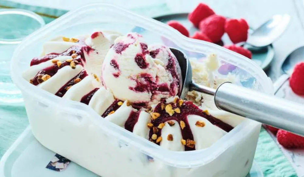 Picard Crème glacée nougat sauce aux fruits rouges* Crèmes Glacées|Café Et Autres Parfums Gourmands