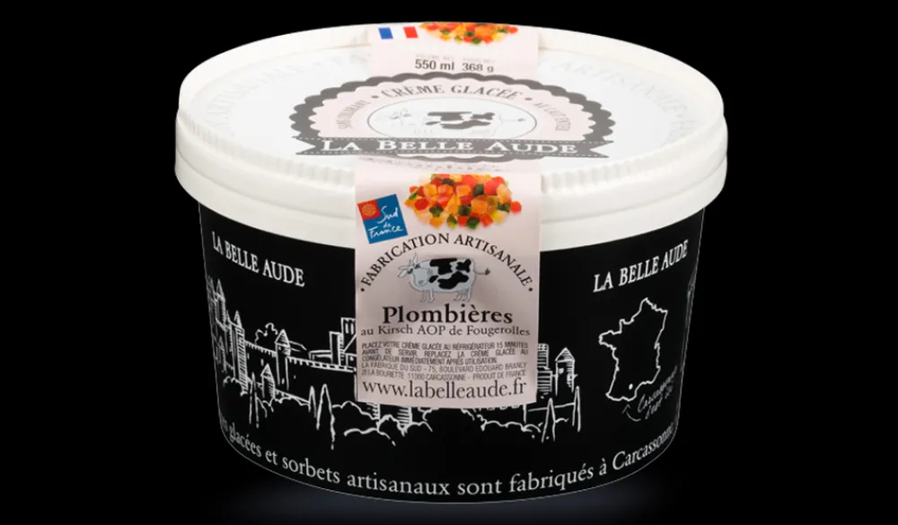 Picard Crème glacée plombières, La Belle Aude* Pots De Glace|Crèmes Glacées