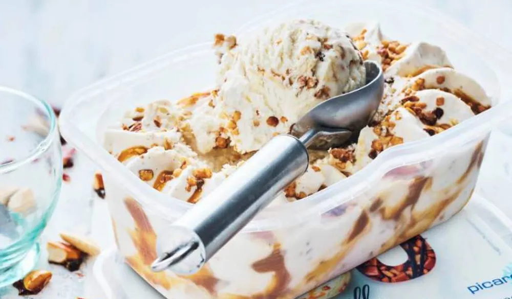Picard Crème glacée Vanille* Vanille, Caramel
