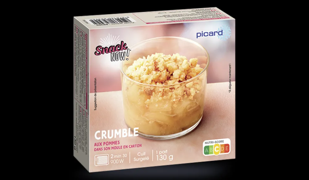 Picard Crumble aux pommes* Pâtisseries Individuelles