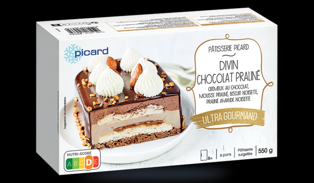 Picard Divin chocolat-praliné, 6 parts* Desserts Pâtissiers