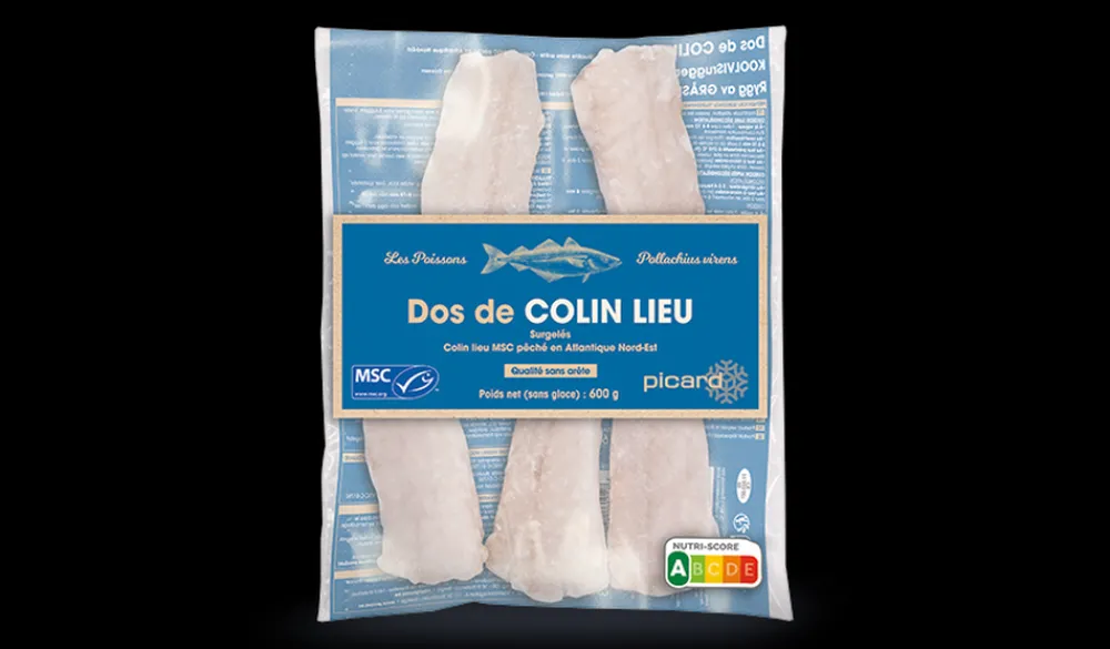 Picard Dos colin lieu MSC, qualité sans arête* Produits Nutri-Score A|Poissons Bio Et Labellisés