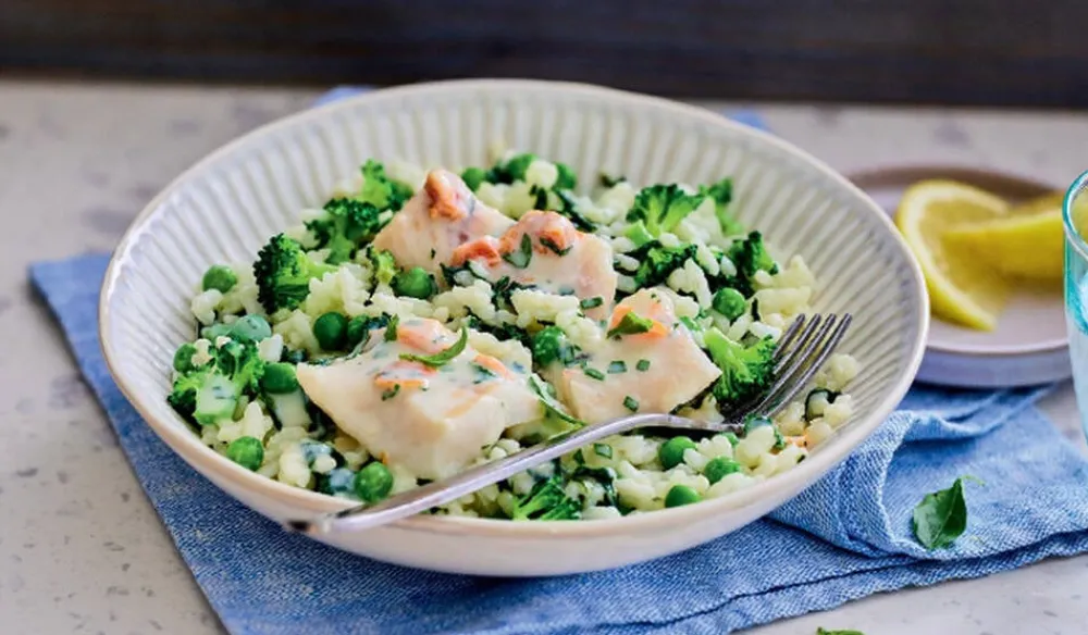 Picard Dos de colin d’Alaska au citron et au basilic, risotto verde* Gamme Plus D'Équilibre|Produits Nutri-Score A