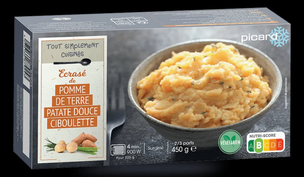 Picard Ecrasé de pomme de terre et patate douce*Enfant Produits Nutri-Score B|Végétarien