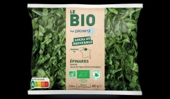 Picard Epinards hachés bio local équitable* Légumes Bio