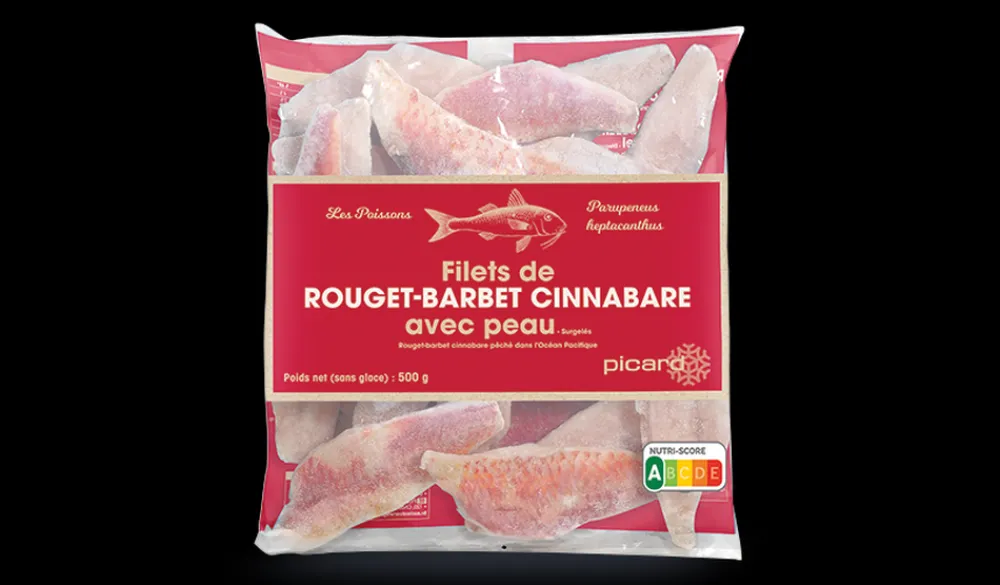 Picard Filets de rouget-barbet cinnabare, avec peau* Produits Nutri-Score A|Autres Poissons Nature