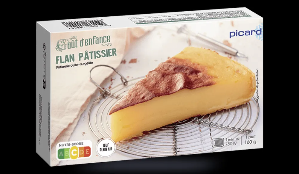 Picard Flan pâtissier, 1 part* Pâtisseries Individuelles