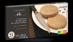 Picard Foie gras canard entier,France, 2 tranches* Foies Gras|Entrées Foie Gras