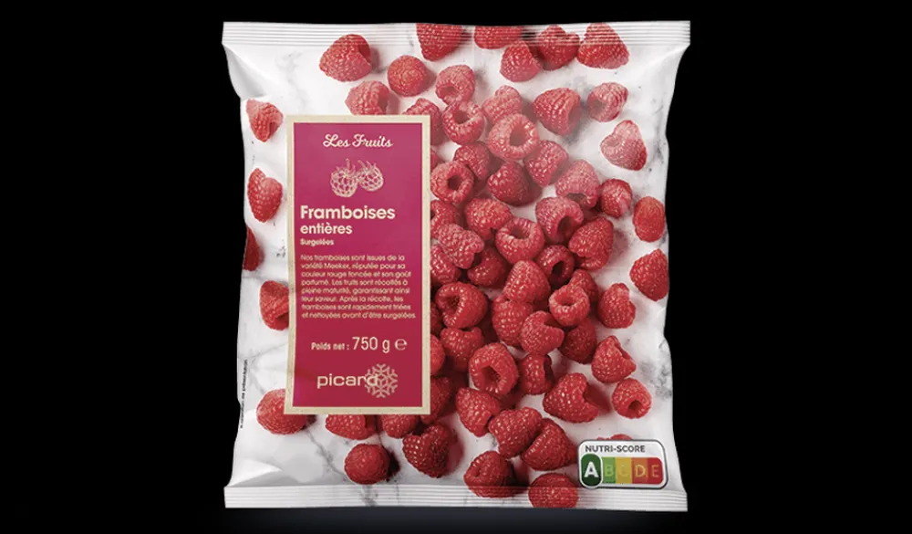 Picard Framboises entières, UE et non UE* Fruits Rouges