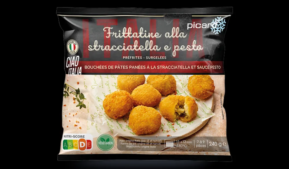 Picard Frittatine stracciatella, bouchées de pâtes panée* Plats Italiens|À Partager