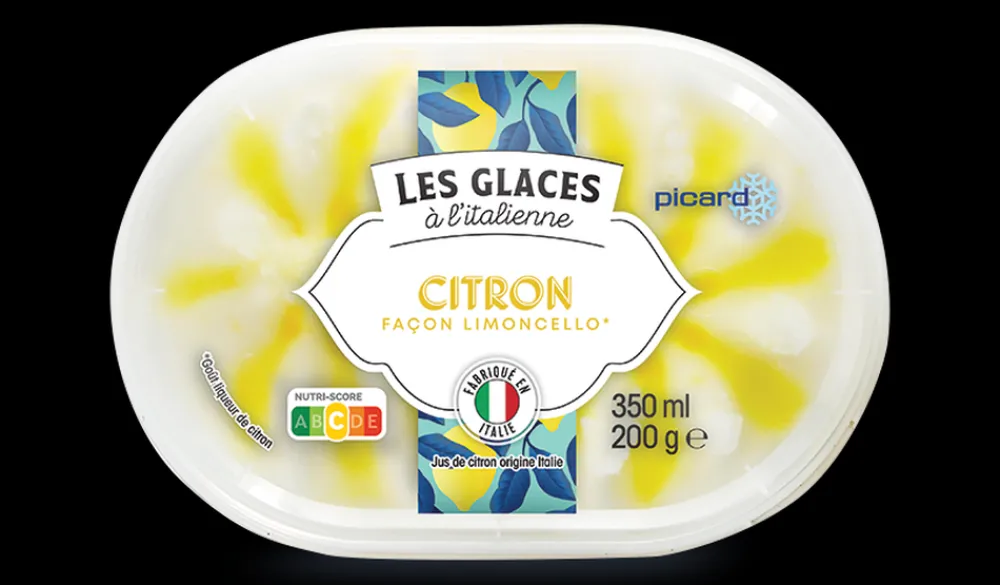 Picard Glace citron façon Limoncello à l'italienne* Glaces À L'Italienne|Agrumes