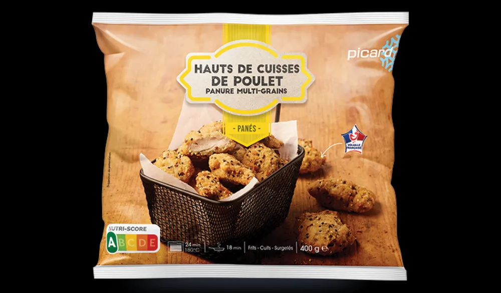 Picard Hauts de cuisses de poulet,panure multi-grains* Volailles Labellisées|Volailles Panées