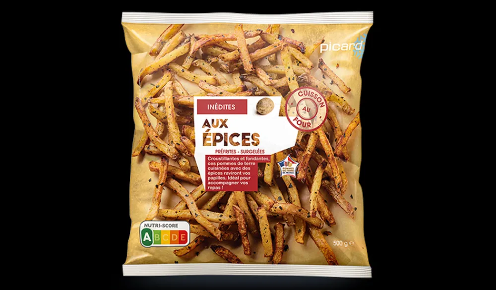 Picard Inédites aux épices, pommes de terre avec peau* Pommes De Terre, Frites