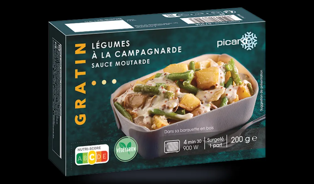 Picard Légumes à la campagnarde, sauce moutarde* Végétarien|Gratins