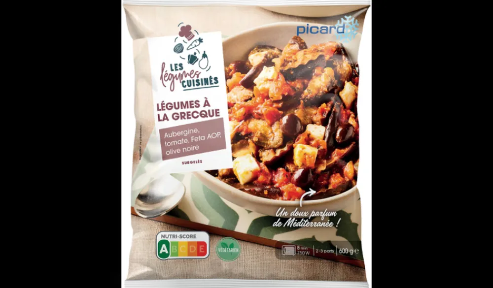 Picard Légumes à la grecque, aubergine, tomate, Feta AOP* À Partager|Plats Méditerranéens