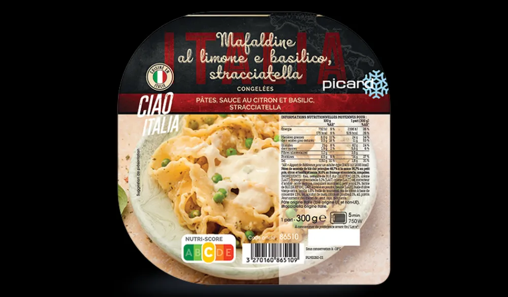 Picard Mafaldine al limone, pâtes, sauce au citron* 1 Part|Plats Cuisinés
