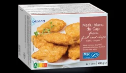 Picard Merlu blanc du Cap façon fish and chips MSC*Enfant Produits Nutri-Score A|Poissons Pour Enfants