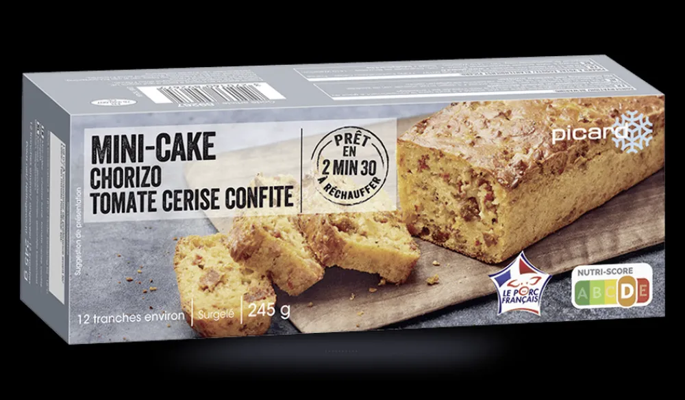 Picard Mini-cake chorizo tomate cerise confite* Cakes, Feuilletés