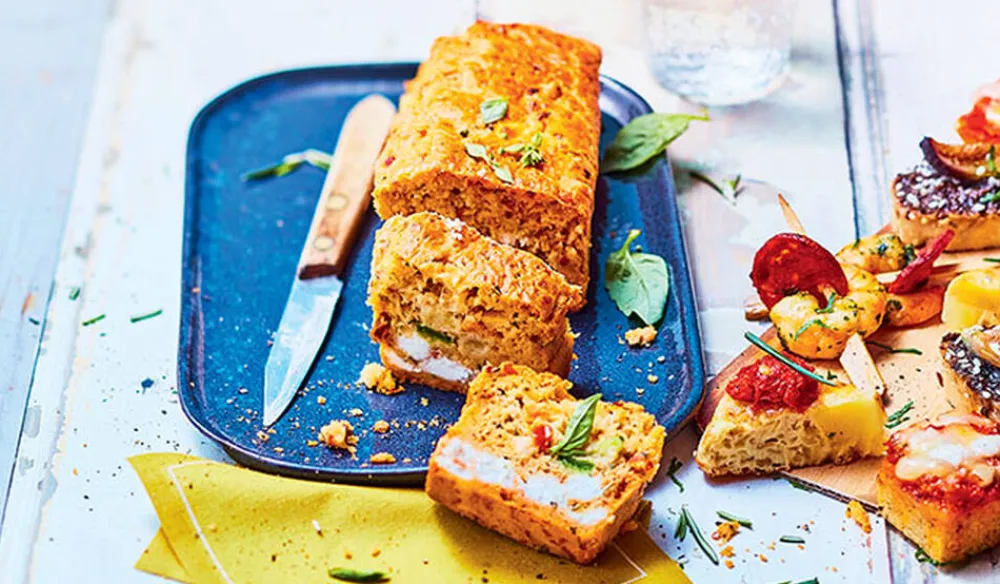 Picard Mini-cake chèvre tomate courgette (à trancher)* Végétarien|Cakes, Feuilletés
