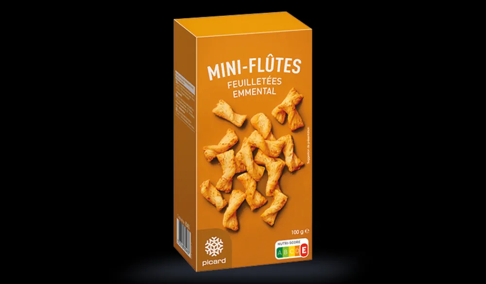 Picard Mini-flûtes feuilletées emmental* Gâteaux Apéritif