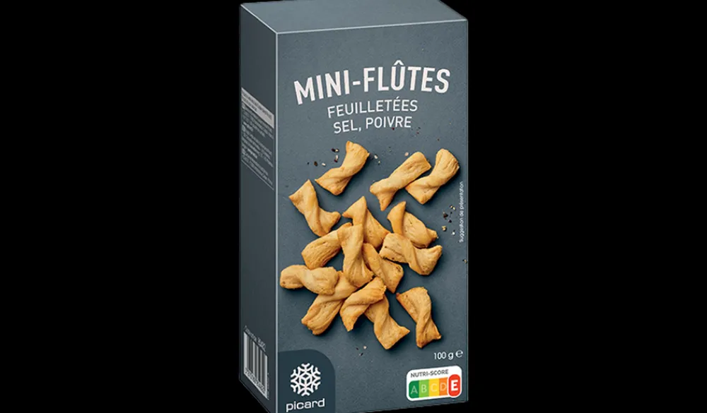 Picard Mini-flûtes feuilletées sel et poivre* Gâteaux Apéritif