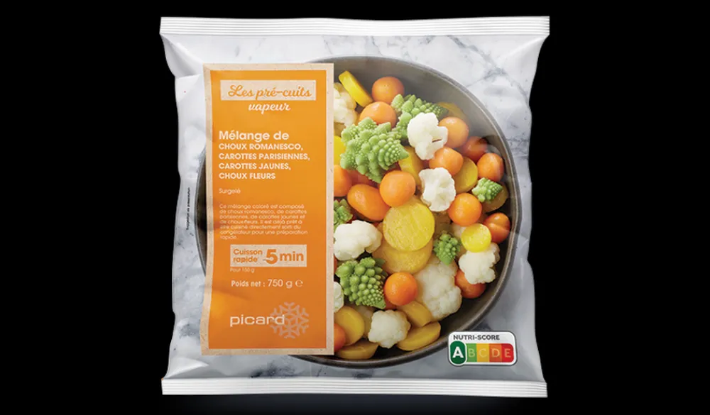 Picard Mélange de choux romanesco, carottes parisiennes* Produits Nutri-Score A|Mélanges De Légumes