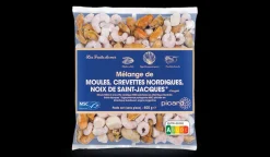 Picard Mélange de moules, crevettes nordiques, Saint-Jacques MSC** Fruits De Mer Bio Et Labellisés|Poissons Bio Et Labellisés
