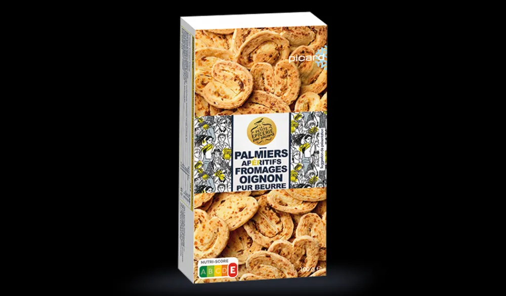 Picard Palmiers apéritifs fromage-oignon* Biscuits|Gâteaux Apéritif