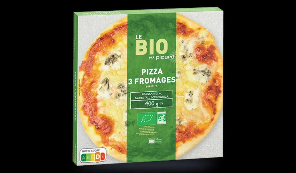 Picard Pizza 3 fromages bio* Pizzas Traditionnelles