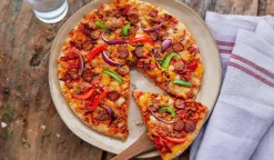 Picard Pizza bœuf, merguez, sauce salsa* Pizzas Créatives