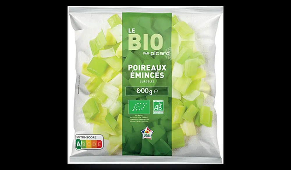 Picard Poireaux émincés bio, France ou Belgique* Produits Nutri-Score A|Légumes Bio