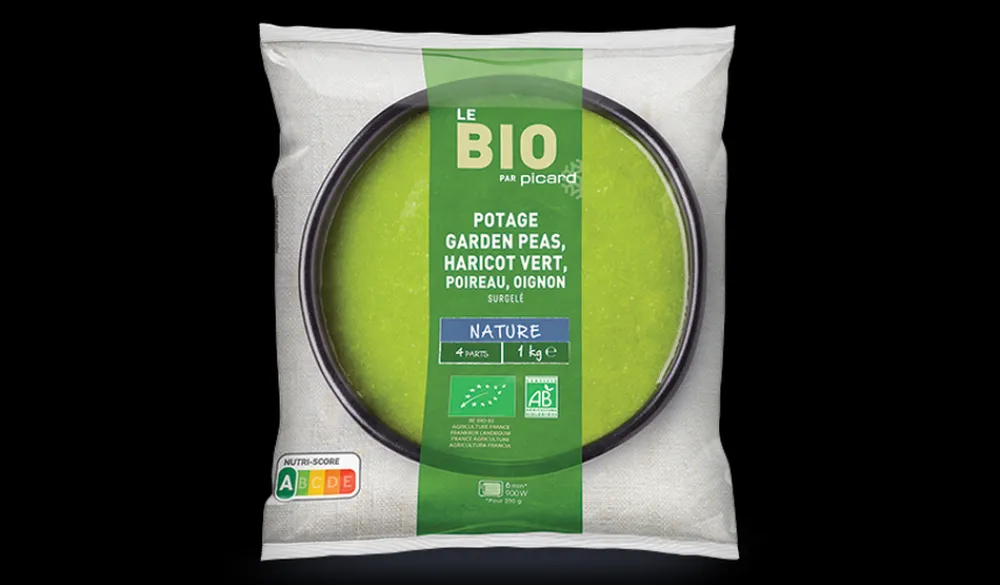 Picard Potage garden peas, haricot, poireau, oignon bio* Soupes, Potages Et Veloutés