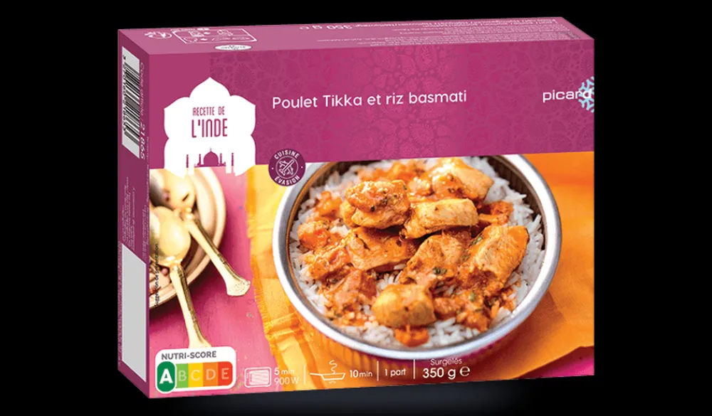 Picard Poulet Tikka et riz basmati* Produits Nutri-Score A|Plats Cuisinés