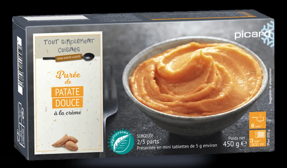 Picard Purée de patate douce*Enfant Produits Nutri-Score B|Végétarien
