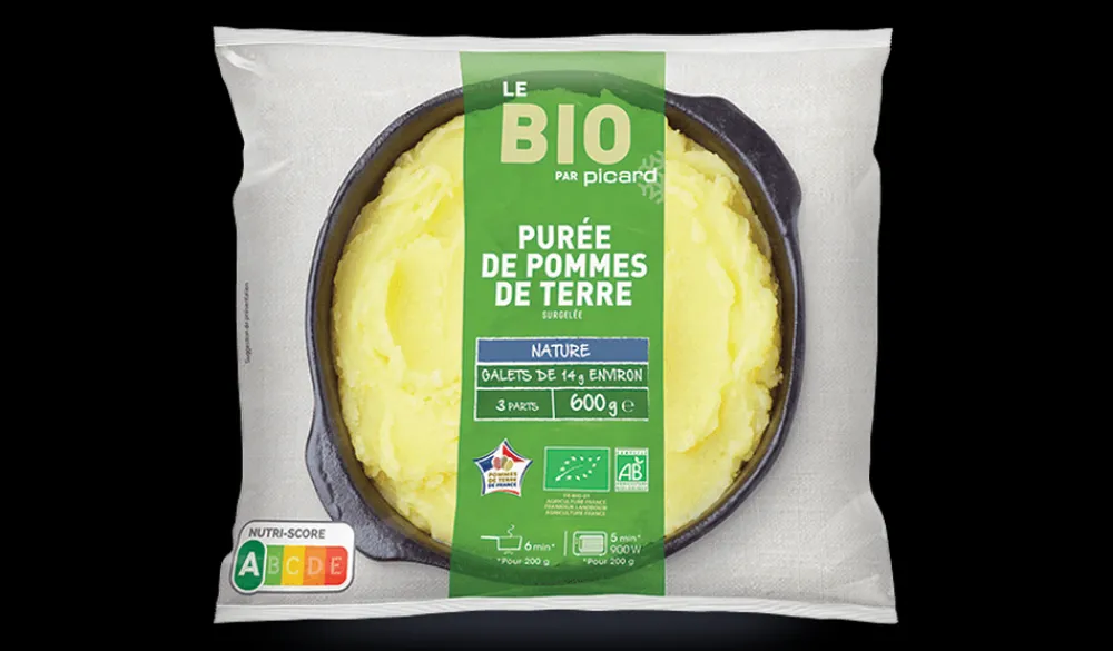 Picard Purée de pomme de terre bio* Produits Nutri-Score A|Purées