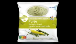 Picard Purée haricot vert, carotte jaune, petit pois*Enfant Produits Nutri-Score A|Légumes Enfants