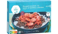 Picard Rougail saucisse, riz blanc et lentilles cuisinées* Produits Nutri-Score A|1 Part