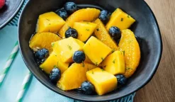 Picard Salade de fruits bio, mangues, oranges, blueberries* Produits Nutri-Score A|Fruits Bio