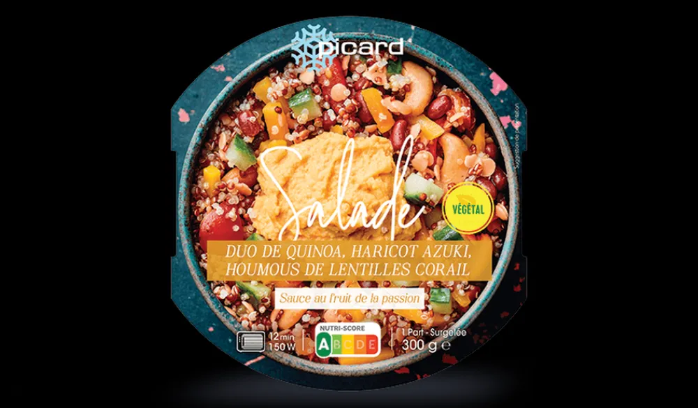 Picard Salade duo de quinoa haricot azuki, houmous* Vegan|Entrées Individuelles