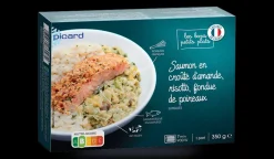 Picard Saumon en croûte d'amande, risotto* Produits Nutri-Score B|Poissons, Fruits De Mer Cuisinés
