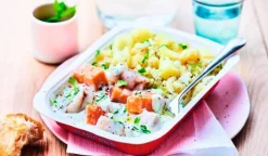 Picard Saumon et colin d’Alaska à l’oseille, pommes de terre à l’étouffée* Produits Nutri-Score B|Poissons, Fruits De Mer Cuisinés