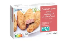 Picard Saumon pané ASC, 4 à 6 portions de filets* Produits Nutri-Score B|Poissons Bio Et Labellisés