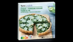 Picard Tarte épinard, Parmigiano Reggiano, pignon de pin* Tartes À Partager|Entrées À Partager