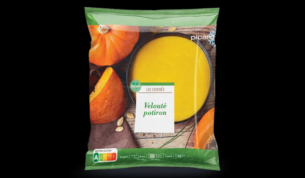 Picard Velouté de potiron* Produits Nutri-Score A|Végétarien