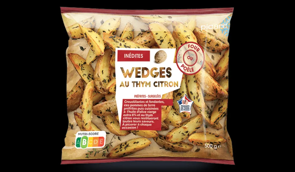Picard Wedges inédites au thym citron* Produits Nutri-Score B|Pommes De Terre, Frites